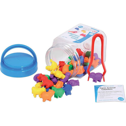 Farm Animal Counters Jar of 36