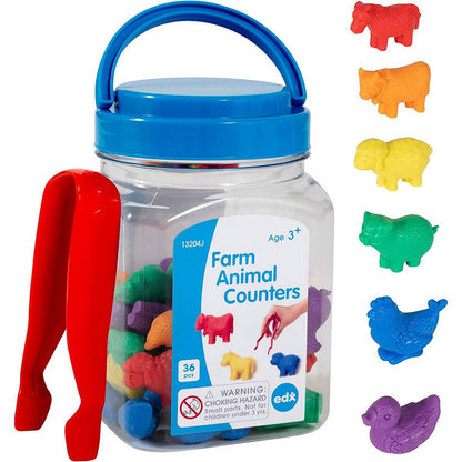 edxeducation 75182 Farm Animal Counters
