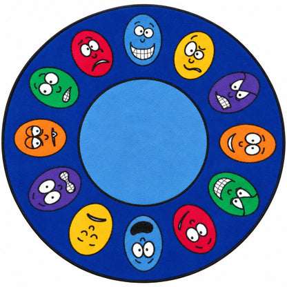 Emotions Interactive Circular Carpet 200cm - ABC School Supplies