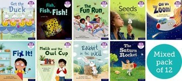 Essential Letters And Sounds: Essential Phonic Readers: Oxford Reading Levels 1+ - 3: Mixed Pack Of 12 - ABC School Supplies