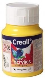 **Essentials 500Ml Acrylic Pot - Primary Yellow - ABC School Supplies
