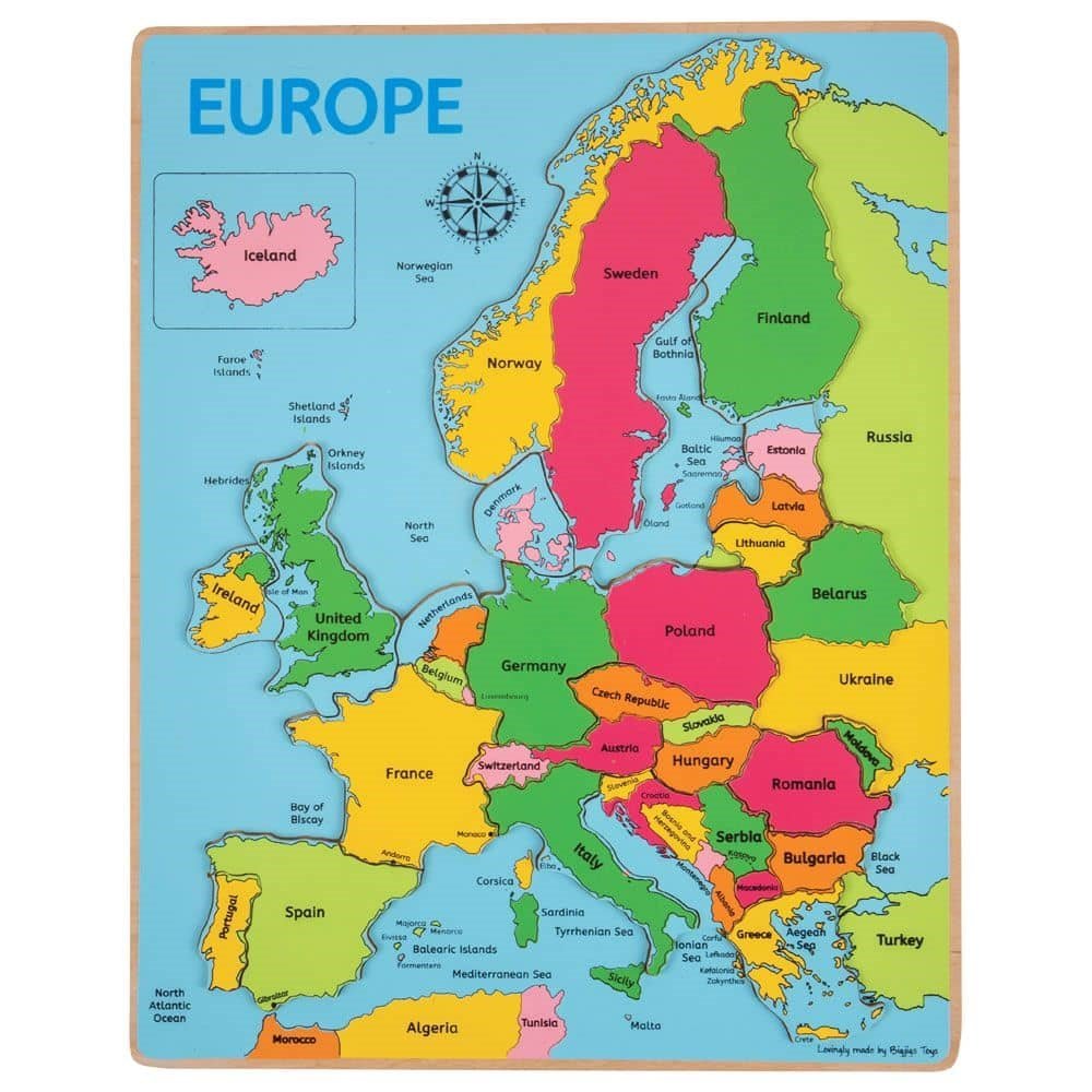 Europe Inset Puzzle - ABC School Supplies