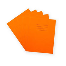 Everyday 9" X 7" Exercise Book 80 Page, 7Mm Squared, Orange - Pack Of 100 - ABC School Supplies