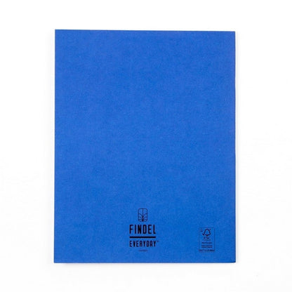 Everyday 9" X 7" Exercise Book 80 Page, 8Mm Ruled With Margin, Blue - Pack Of 100 - ABC School Supplies