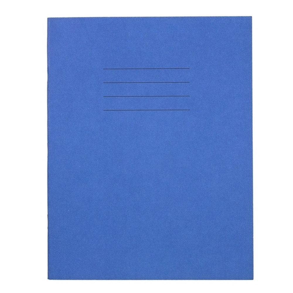 Everyday 9" X 7" Exercise Book 80 Page, 8Mm Ruled With Margin, Blue - Pack Of 100 - ABC School Supplies