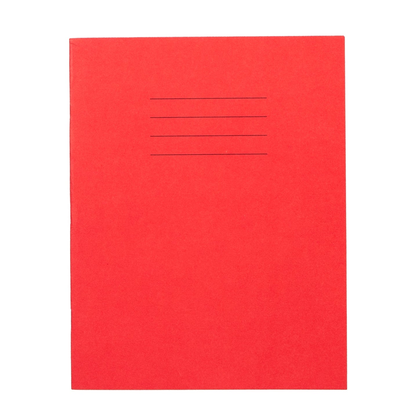 Everyday 9" X 7" Exercise Book 80 Page, 8Mm Ruled With Margin, Red - Pack Of 100 - ABC School Supplies