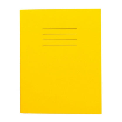Everyday 9" X 7" Exercise Book 80 Page, 8Mm Ruled With Margin, Yellow - Pack Of 100 - ABC School Supplies