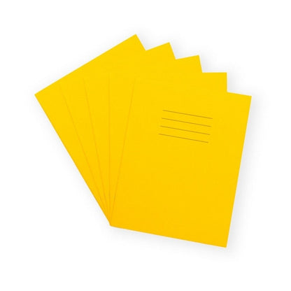 Everyday 9" X 7" Exercise Book 80 Page, 8Mm Ruled With Margin, Yellow - Pack Of 100 - ABC School Supplies