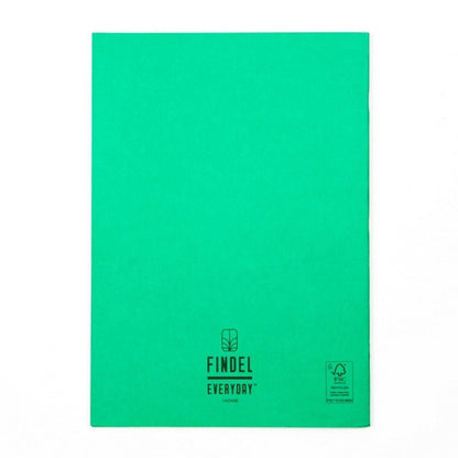 Everyday A4 Exercise Book 64 Page, 8Mm Ruled With Margin, Green - Pack Of 50 - ABC School Supplies