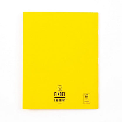 Everyday A4 Exercise Book 64 Page, 8Mm Ruled With Margin, Yellow - Pack Of 50 - ABC School Supplies