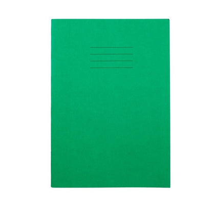 Everyday A4 Exercise Book 80 Page, 8Mm Ruled With Margin, Green - Pack Of 50 - ABC School Supplies