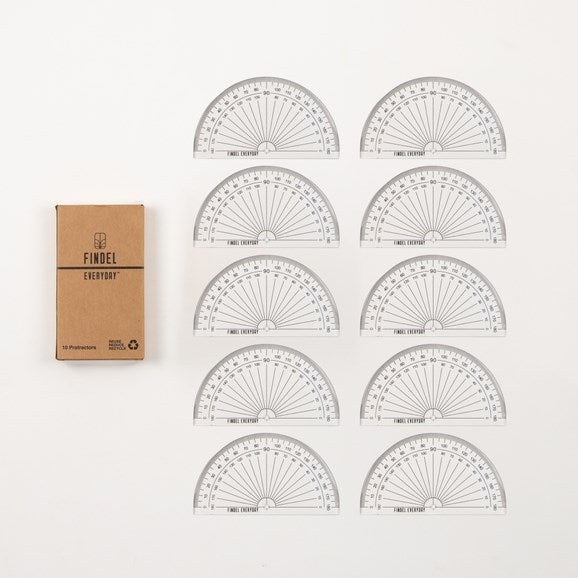 Everyday Protractor Pack Of 10 - ABC School Supplies