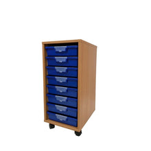Everyday Single Column With 8 Blue Trays - ABC School Supplies