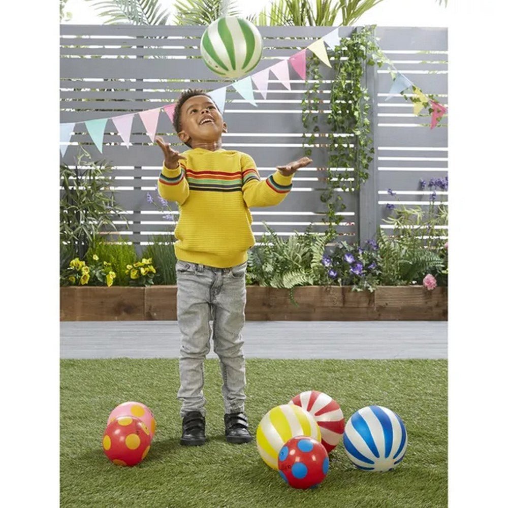 Everyday Spots and Stripes Balls - Multi - Pack of 12 - ABC School Supplies