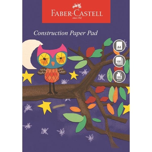 Faber Castell A4 Contruction Paper Pad 100 Sheet - ABC School Supplies