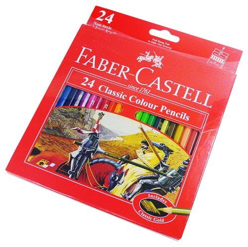 **Faber Castell Colour Pencils Full Length Set of 24 - ABC School Supplies