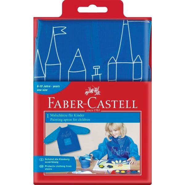 Faber Castell School Painting Apron Blue - ABC School Supplies