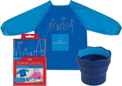 Faber Castell School Painting Apron Blue - ABC School Supplies