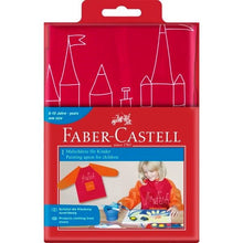 Faber Castell School Painting Apron Red And Orange - ABC School Supplies