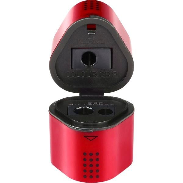 Faber Castell Trio Sharpener - Red/Blue - ABC School Supplies