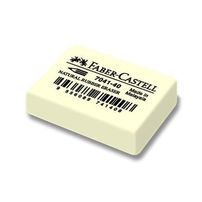 Faber Castell White Pencil Eraser Box of 40 - ABC School Supplies