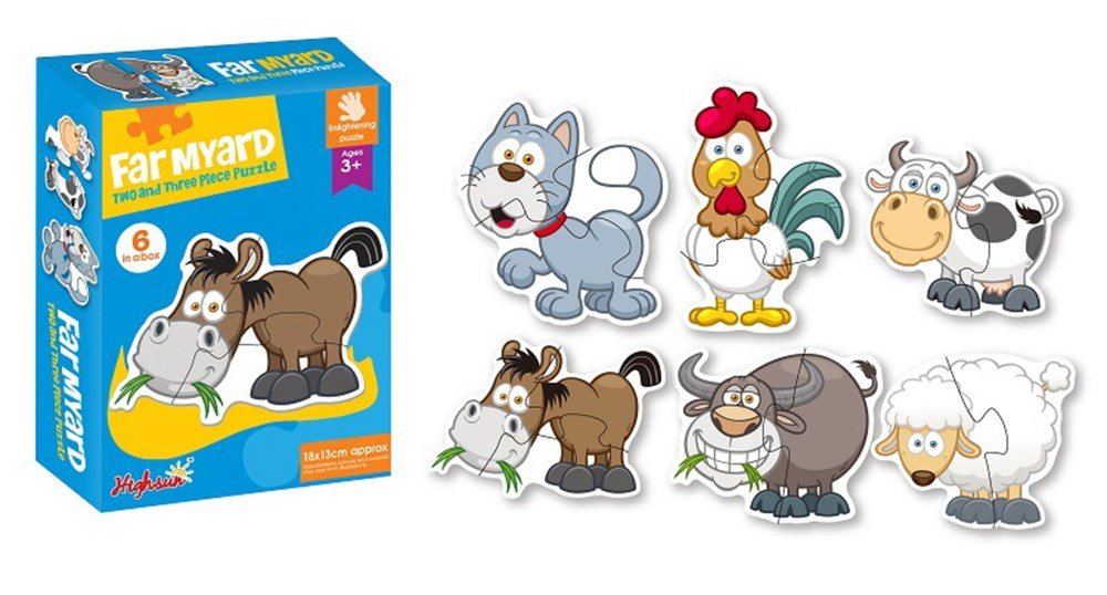 Farmyard Puzzle 6 In A Box - ABC School Supplies