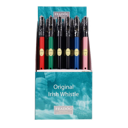 Feadog Tin Whistle D Asstd Colours Value Box of 36 - ABC School Supplies