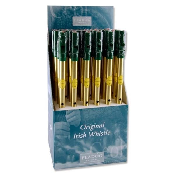 Feadog Tin Whistle D Brass Value Box Of 36 - ABC School Supplies