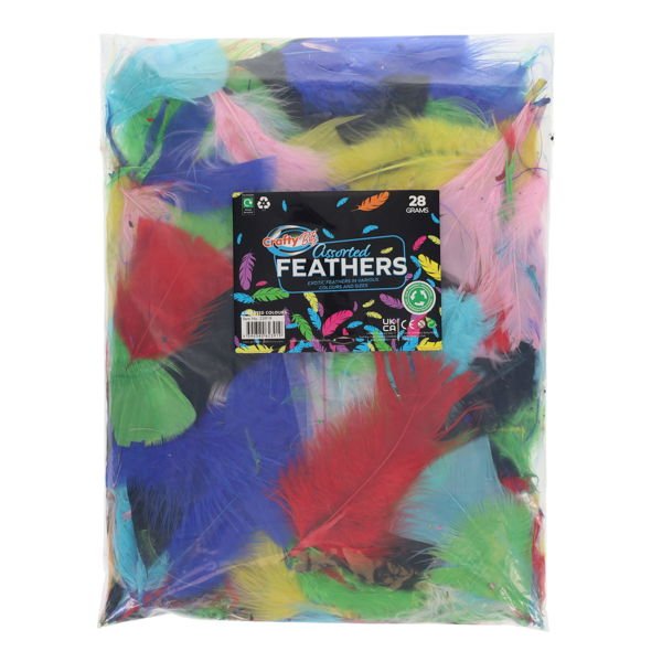 Feathers Assortment 28G Bag - ABC School Supplies