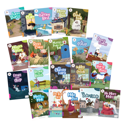 BiDee Phonics Decodable Readers  Series 2 Complete Classroom Kit (120 Books)