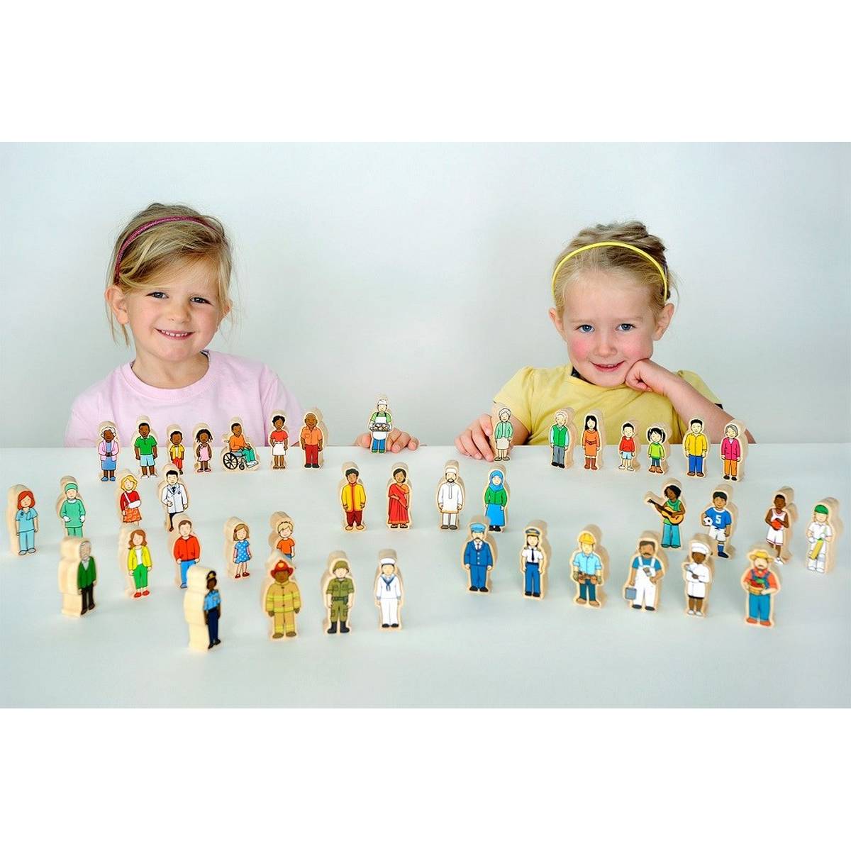 The Wooden Village People Play Figures