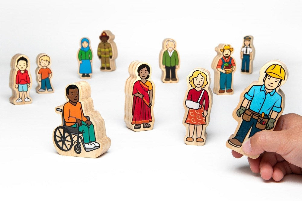 The Wooden Village People Play Figures