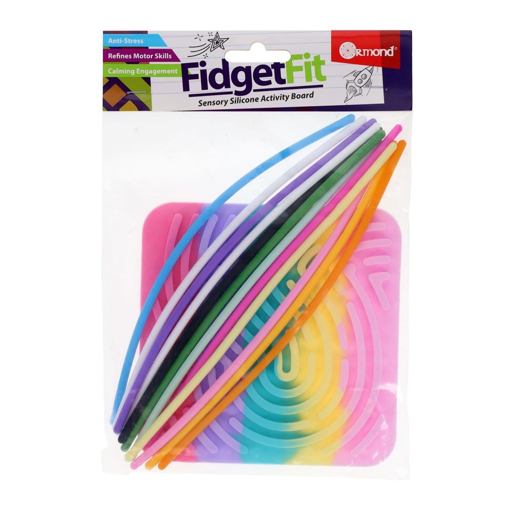 Fidget Fit Sensory Silicone Activity Board - ABC School Supplies