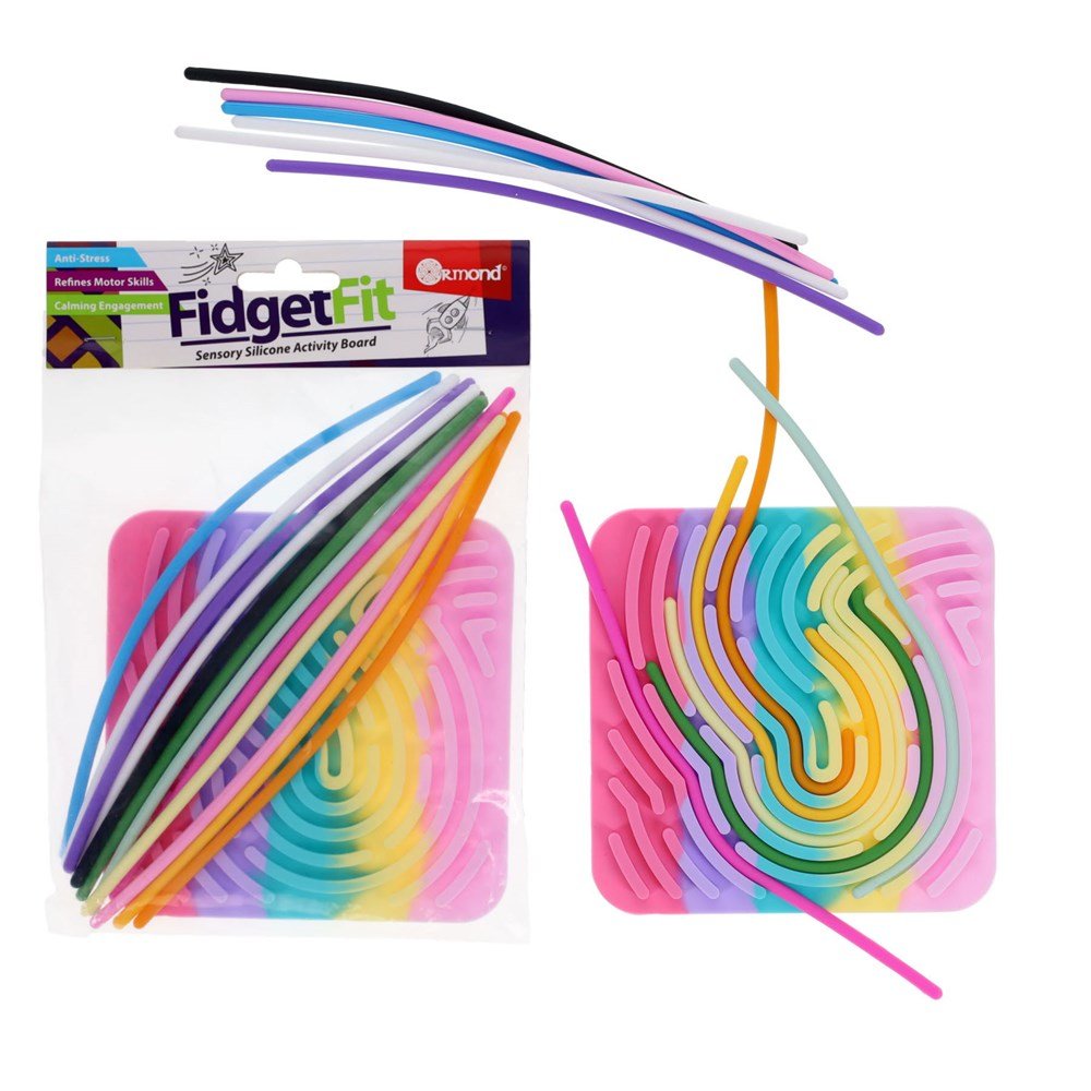 Fidget Fit Sensory Silicone Activity Board - ABC School Supplies