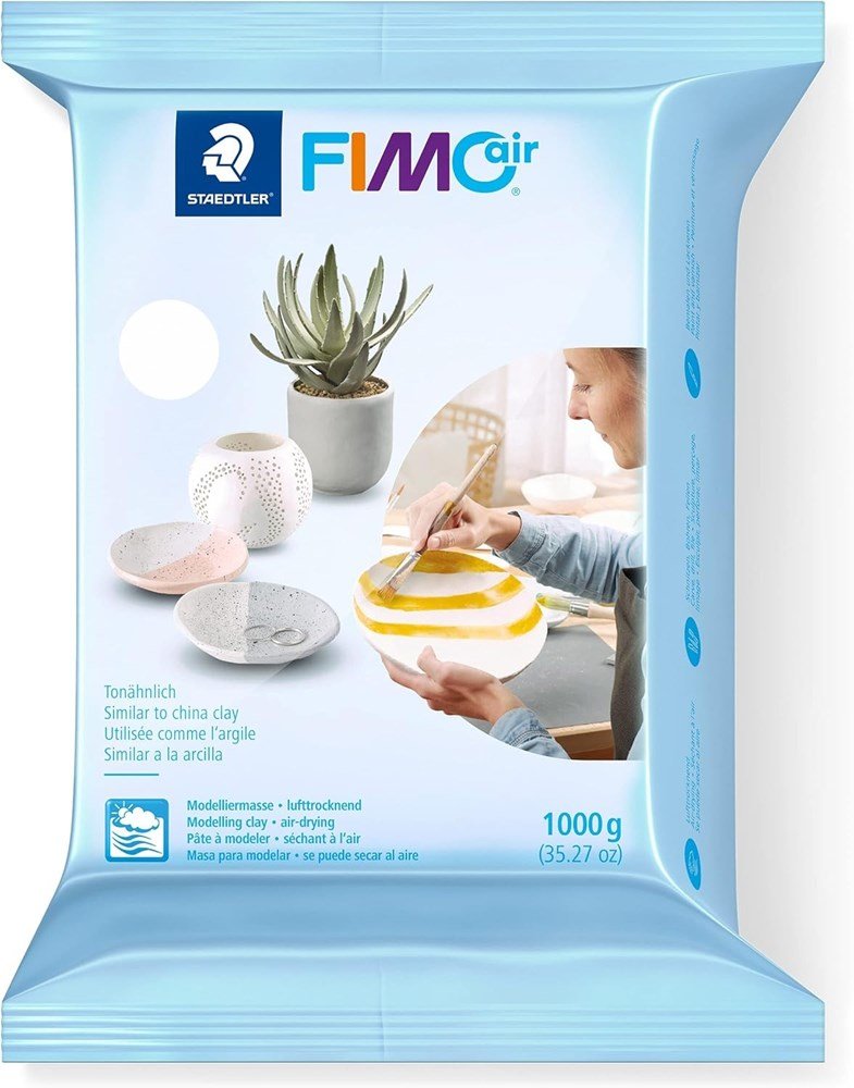 FimoAir Basic Air Drying Modelling Clay 1kg White - ABC School Supplies