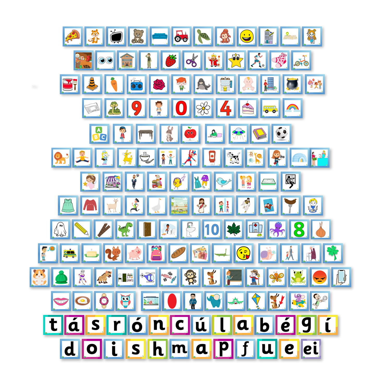 Fónaic le Fís A Flashcards (Pack of 8)