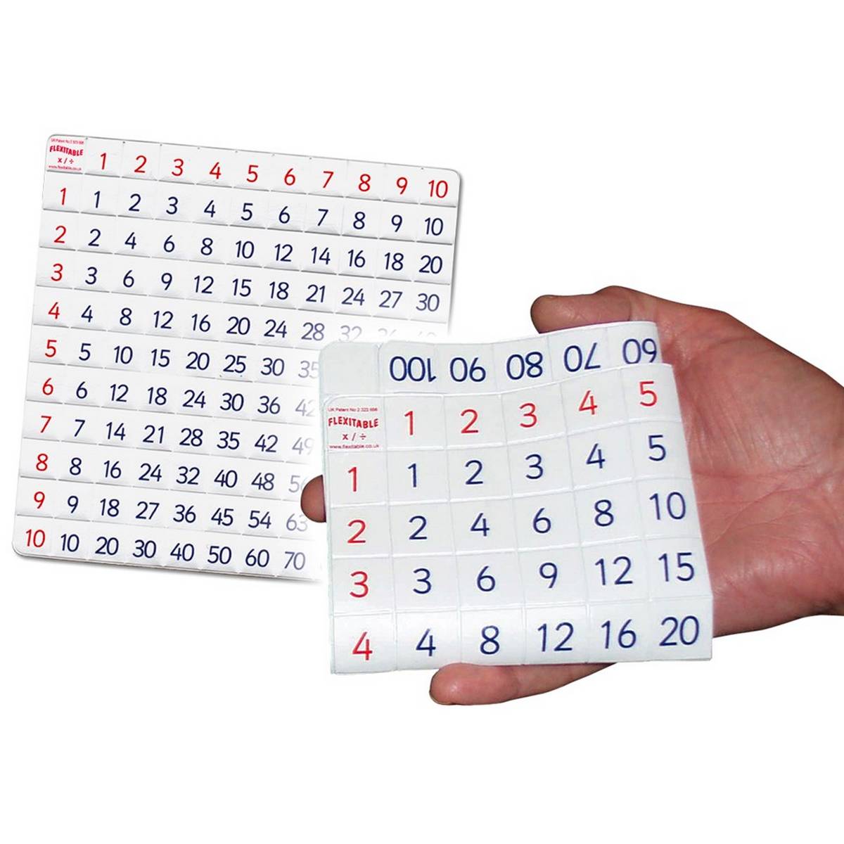 **Flexitable 12 x 12 Multiplication/Division Grid & Lesson Booklet Pack of 30