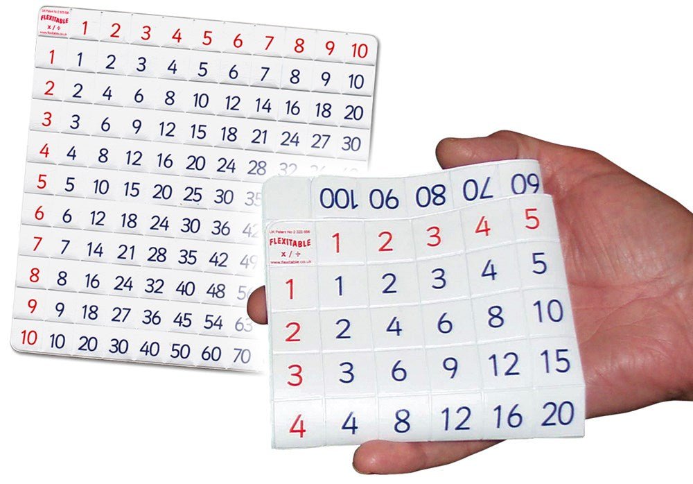 **Flexitable 10 X 10 Multiplication/Division Grid & Lesson Booklet Pack Of 30 - ABC School Supplies