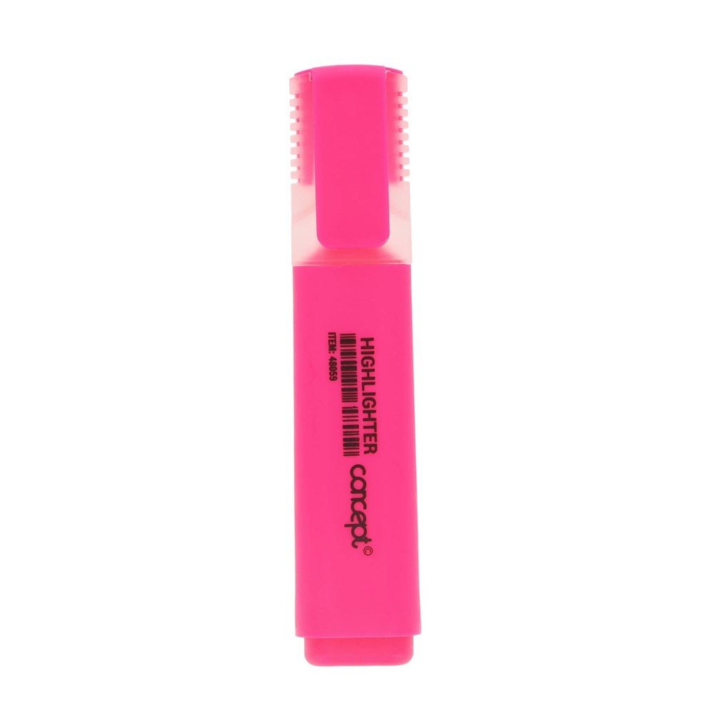 Fluorescent Highlighter - Pink (Pack of 10) - ABC School Supplies