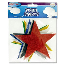 **Foam Glitter Stars Pack of 8 - ABC School Supplies