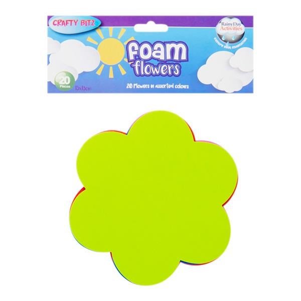Foam Sheets - Flowers Pack Of 20 - ABC School Supplies