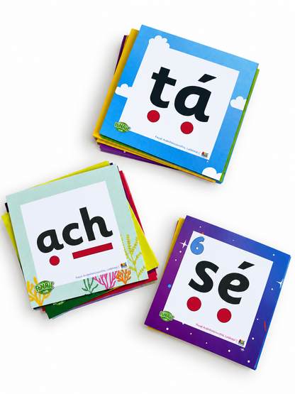 Fónaic le Fís C Focail Ardmhinicíochta Flashcards Set Of 90