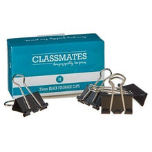 Foldback Clips 25Mm Black P10 - ABC School Supplies
