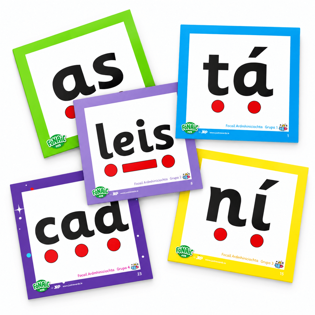 Fónaic Le Fís A Flashcards (Pack Of 8) - ABC School Supplies