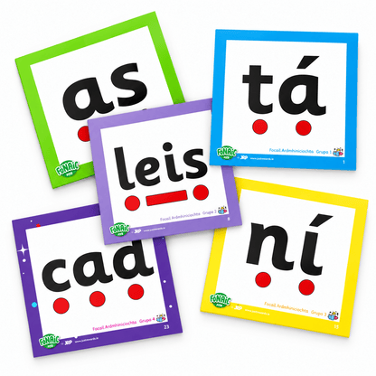 Fónaic Le Fís A Flashcards (Pack Of 8) - ABC School Supplies