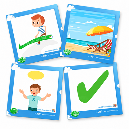 Fónaic Le Fís A Flashcards (Pack Of 8) - ABC School Supplies