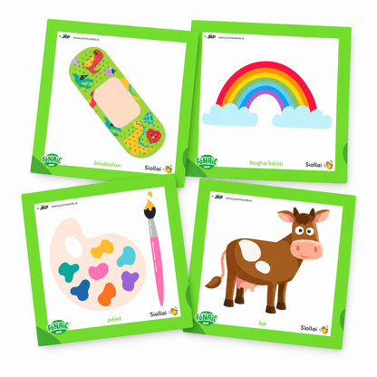 Fónaic Le Fís A Flashcards (Pack Of 8) - ABC School Supplies