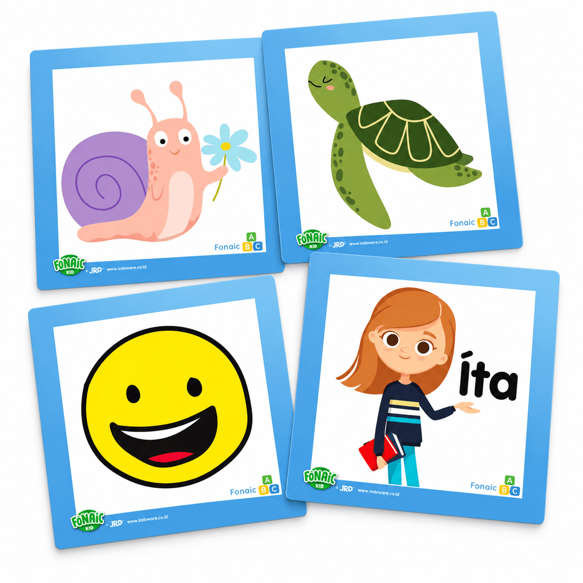 Fónaic Le Fís A Flashcards (Pack Of 8) - ABC School Supplies
