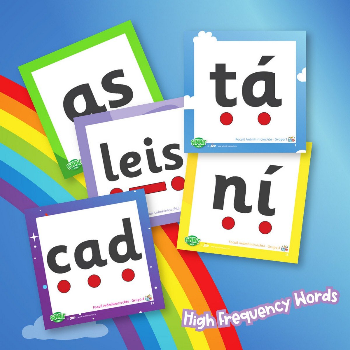Fónaic Le Fís A Flashcards (Pack Of 8) - ABC School Supplies