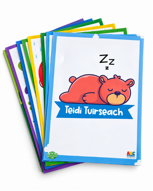 Fónaic le Fís B - A4 Póstaeir na gCarachtar Set of 30 - ABC School Supplies